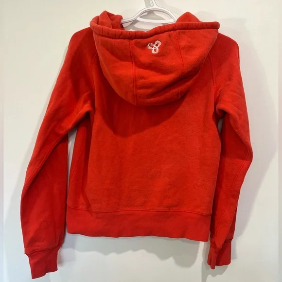 Aritzia TNA Y2K Orange Full-Zip Hoodie Size S - Picture 2 of 9